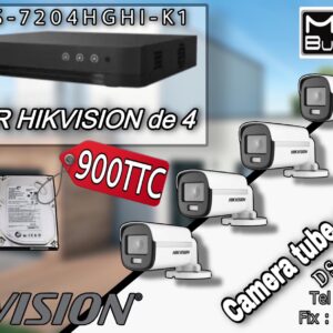 PACK VEDIO DE SURVEILLANCE ( 4 CAMERA + 1DVR DE 4 + DISQUE 500G )