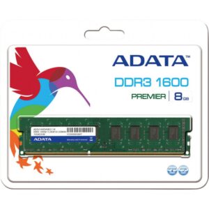 BARETTE MÉMOIRE ADATA 8 GO DDR3 / 1600 MHZ